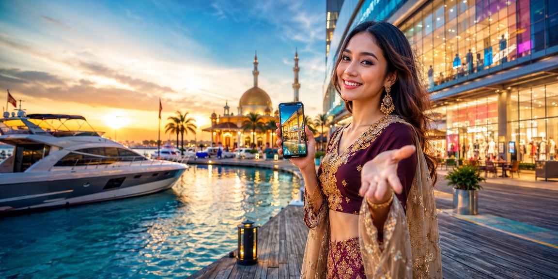 Pengguna Malaysia di Terengganu dalam pakaian Melayu menggunakan telefon untuk mendaftar dan mendapatkan bonus se2